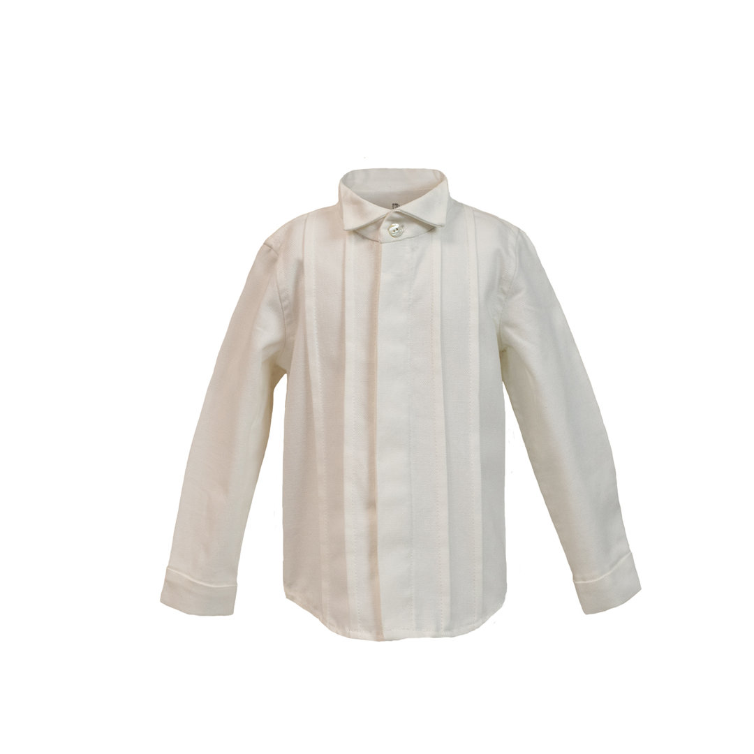 Camisa manga larga algodón Escocia (12 a 36 meses)